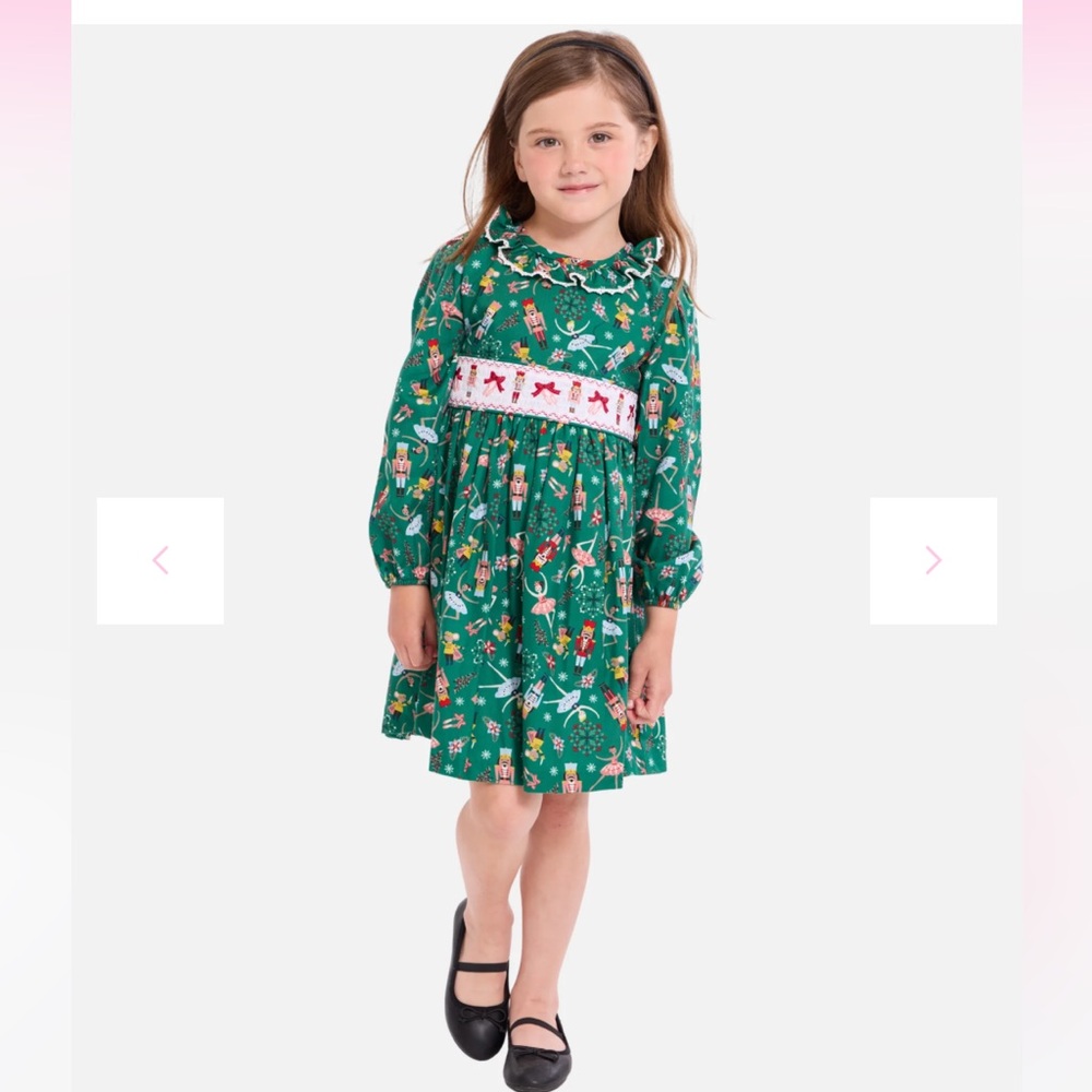 NWT Bonnie Jean smocked Clara Nutcracker Dress